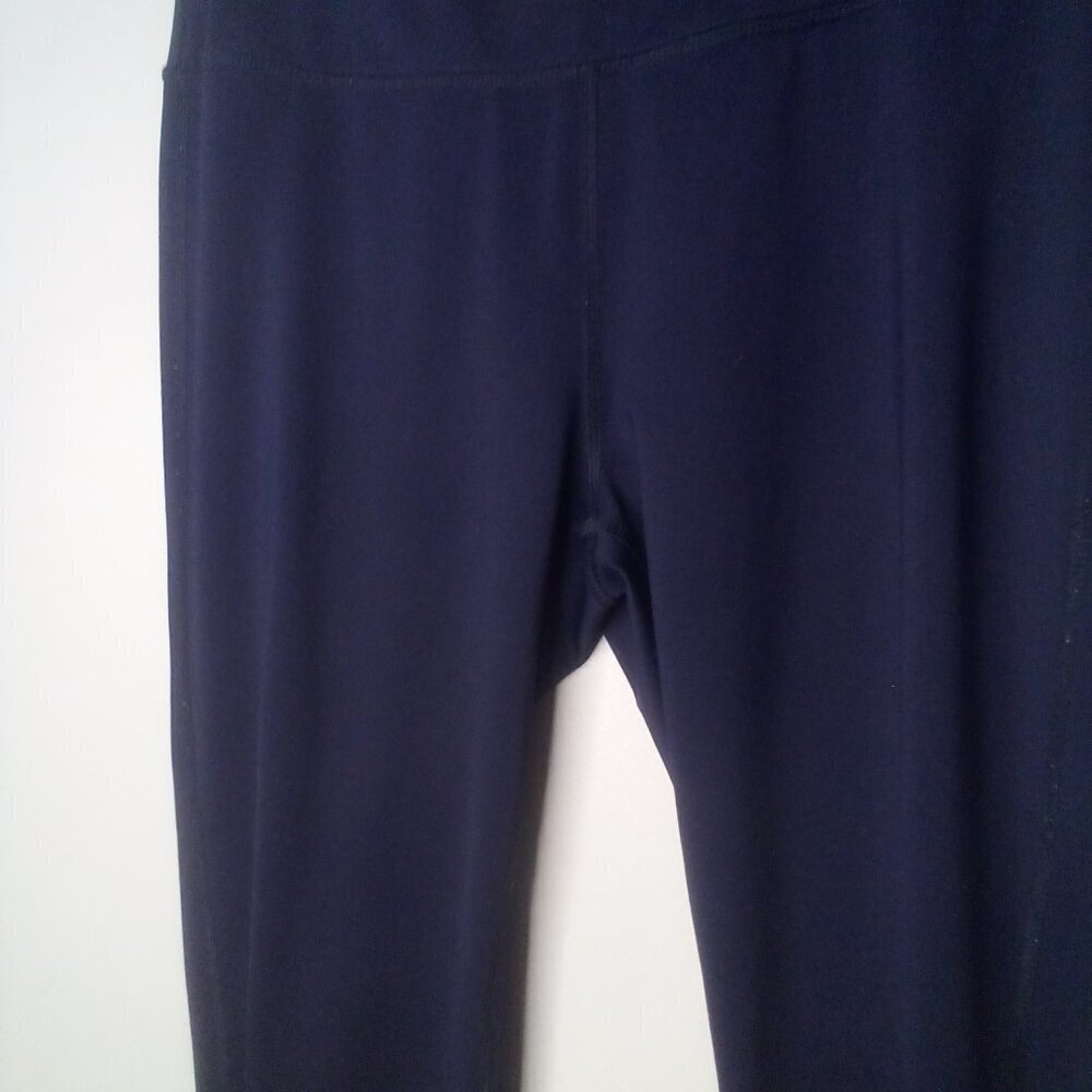 Fila Capri Leggings Women M Sport Active Leg Cut-Out Zip Pocket Black - Picture 4 of 13